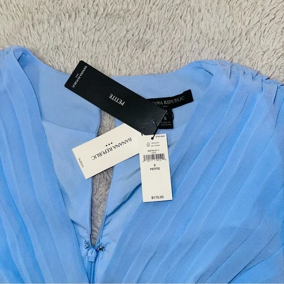 Banana Replublic chiffon pleated dress - Picture 9 of 17